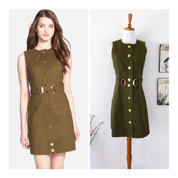 MICHAEL Michael Kors Dresses & Skirts - Michael KORS D-ring Sheath Dress Olive green 4